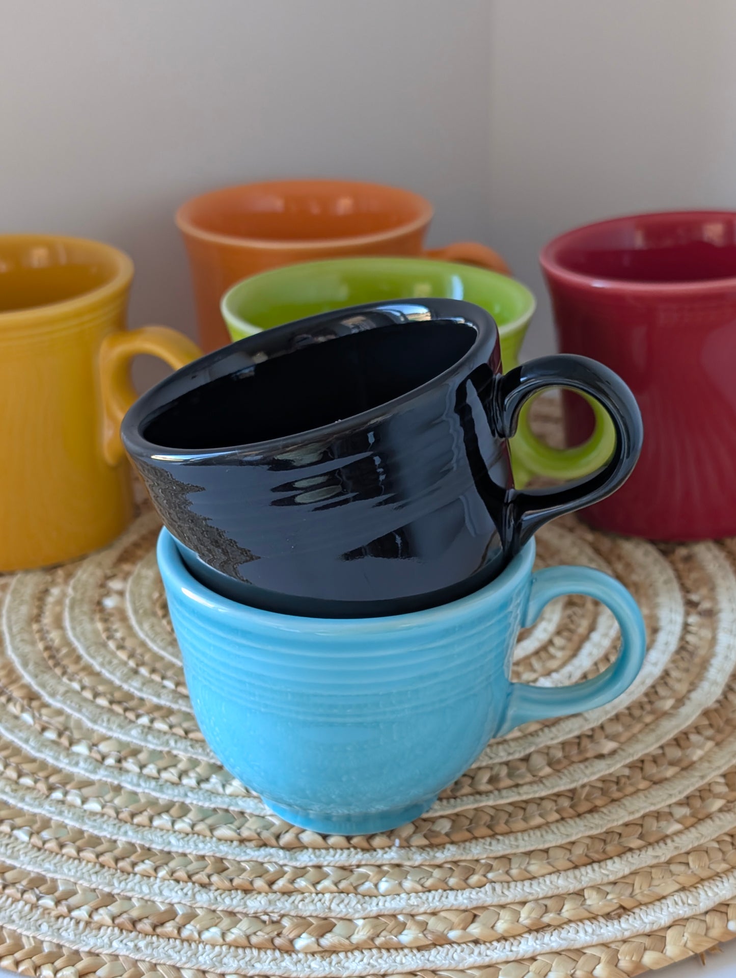 6 Pieces Colorful HLC FIESTA USA Super Cute Fiestaware.