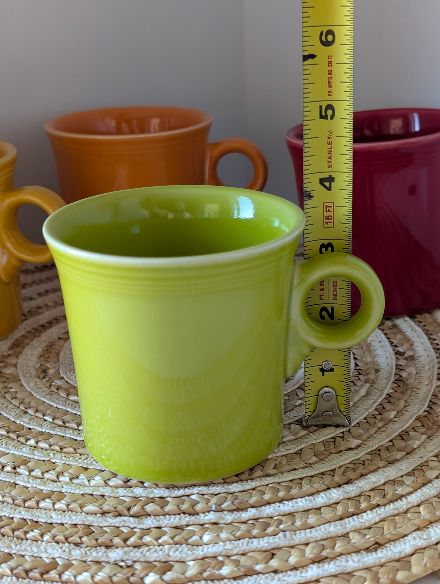 6 Pieces Colorful HLC FIESTA USA Super Cute Fiestaware.