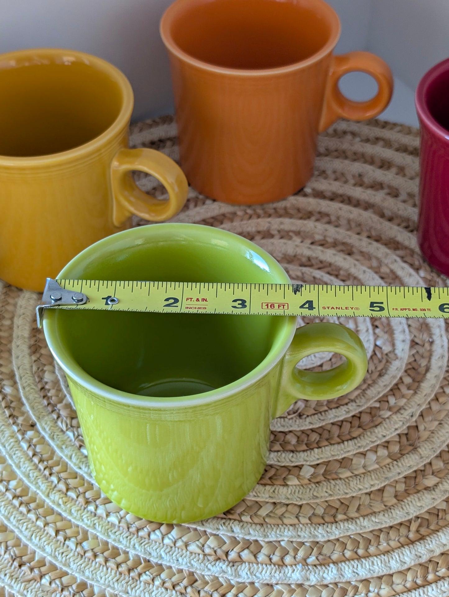 6 Pieces Colorful HLC FIESTA USA Super Cute Fiestaware.