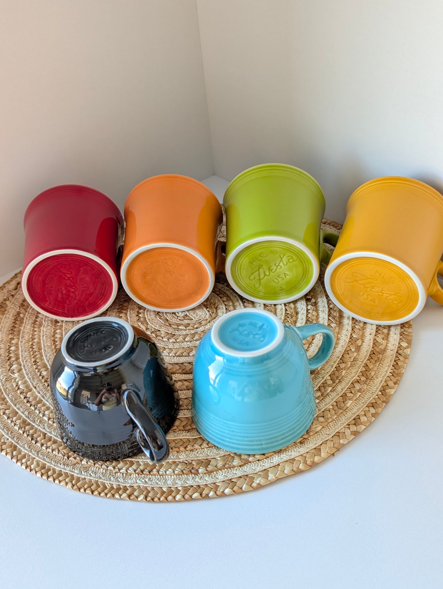 6 Pieces Colorful HLC FIESTA USA Super Cute Fiestaware.