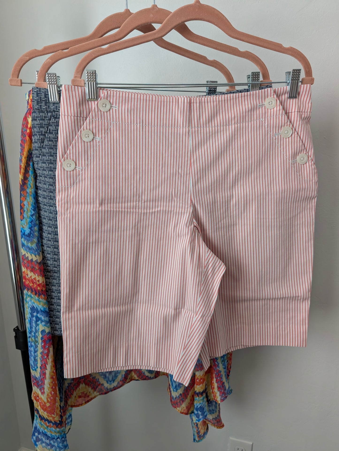 Bundle of blue Pink Shorts, Multi-Midi Skirts, Blue Swim Skorts