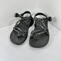 Chaco Two Straps Women's Black Gray Sandals Size 9