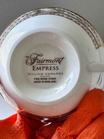 The Fairmont Empress William Edwards Teacup & Saucer Fine Bone China Made in England