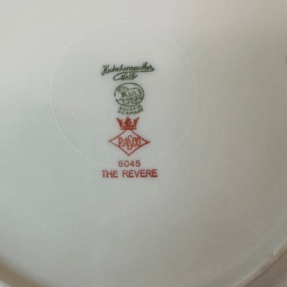✨ 86-Piece Hutschenreuther Revere Sylvia Platinum Trim Fine China Tableware Set