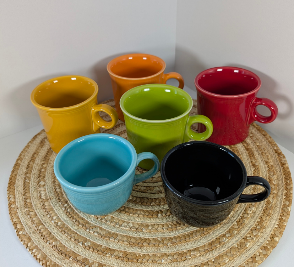 6 Pieces Colorful HLC FIESTA USA Super Cute Fiestaware.