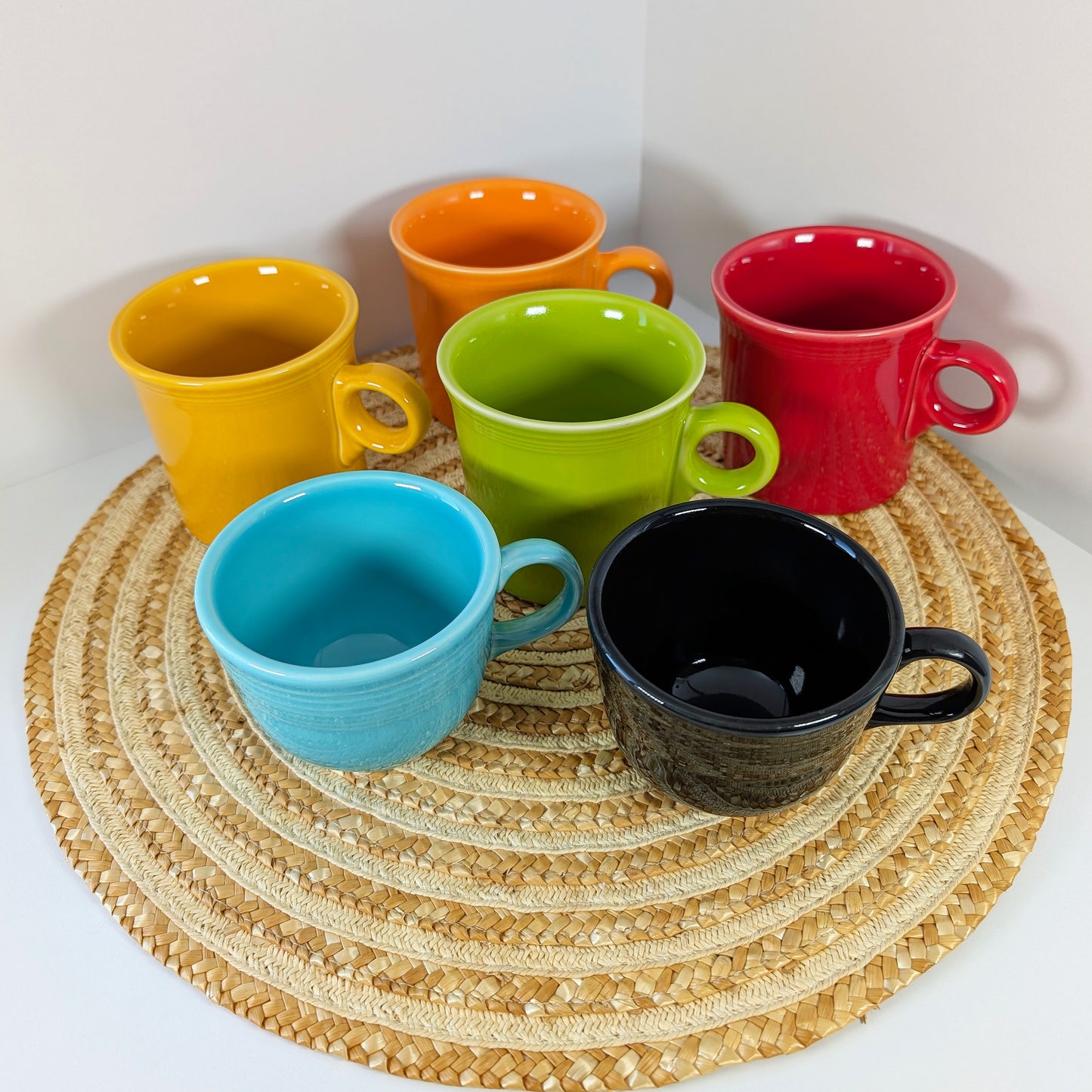 6 Pieces Colorful HLC FIESTA USA Super Cute Fiestaware.