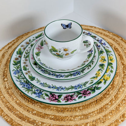 Royal Worcester Herbs Made In ENGLAND 5 Pieces Place Setting