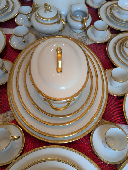 Antique Limoges W.G. & Co. 164-Piece Porcelain China Set – Gold Rim – 1900s-1932 – France