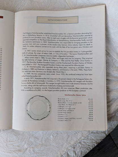 Hutschenreuther, Revere, Sylvia Platinum Trim 5 Pieces Place Setting