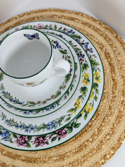 Royal Worcester Herbs Made In ENGLAND 5 Pieces Place Setting
