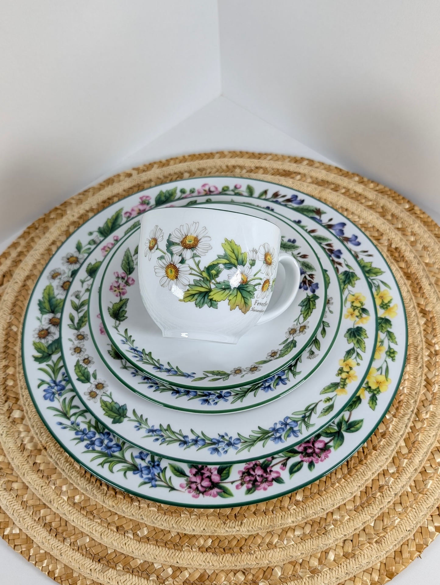 Royal Worcester Herbs Made In ENGLAND 5 Pieces Place Setting