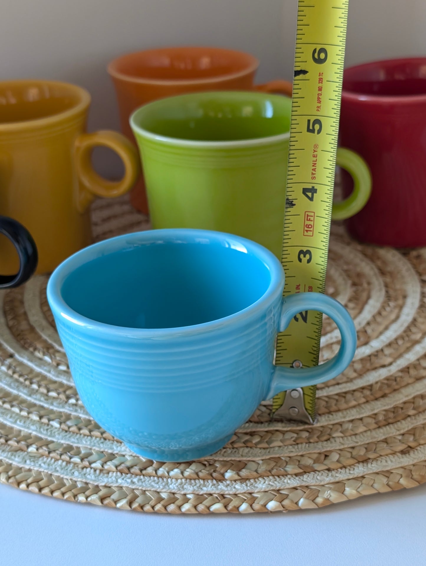 6 Pieces Colorful HLC FIESTA USA Super Cute Fiestaware.