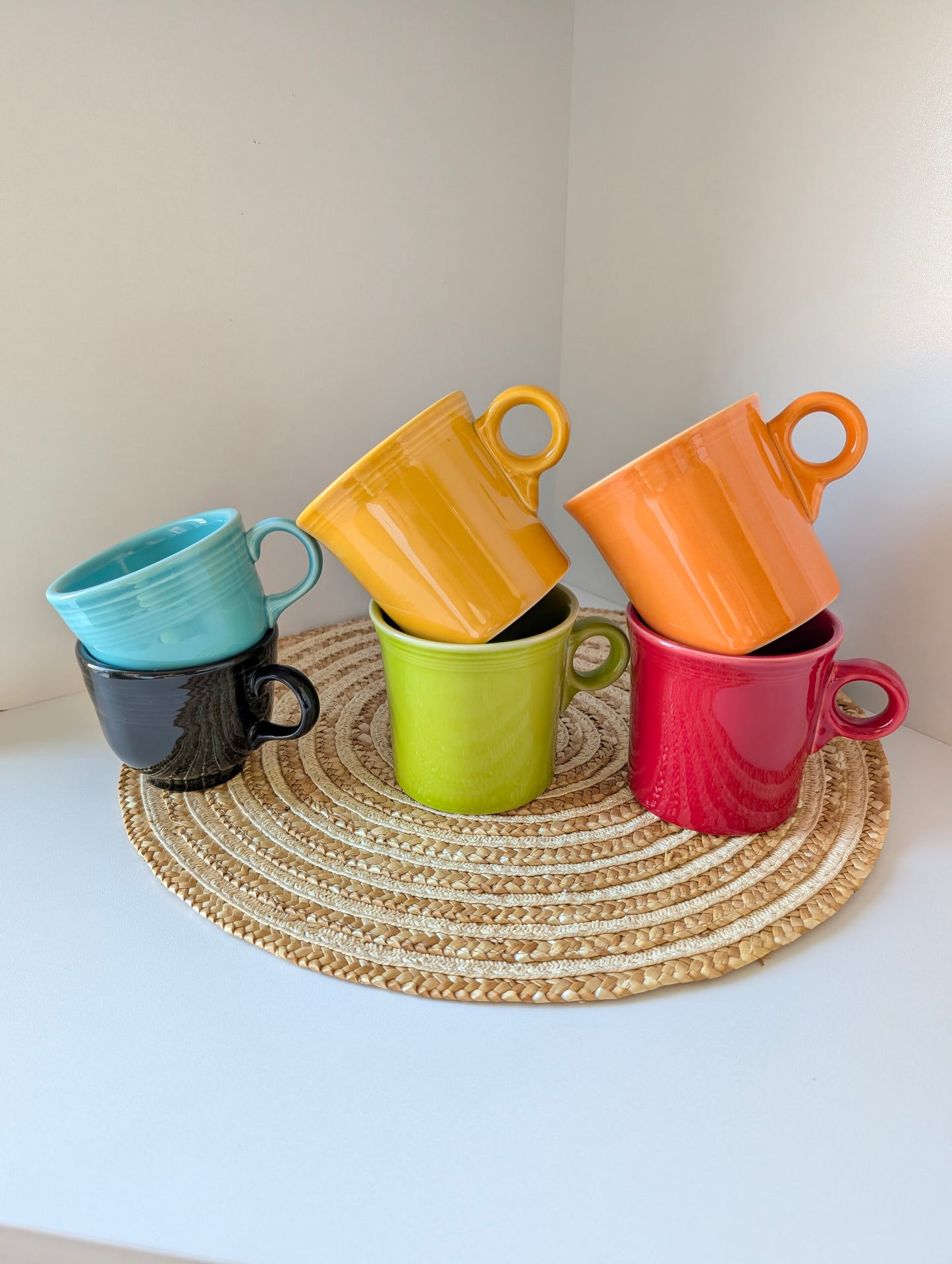 6 Pieces Colorful HLC FIESTA USA Super Cute Fiestaware.