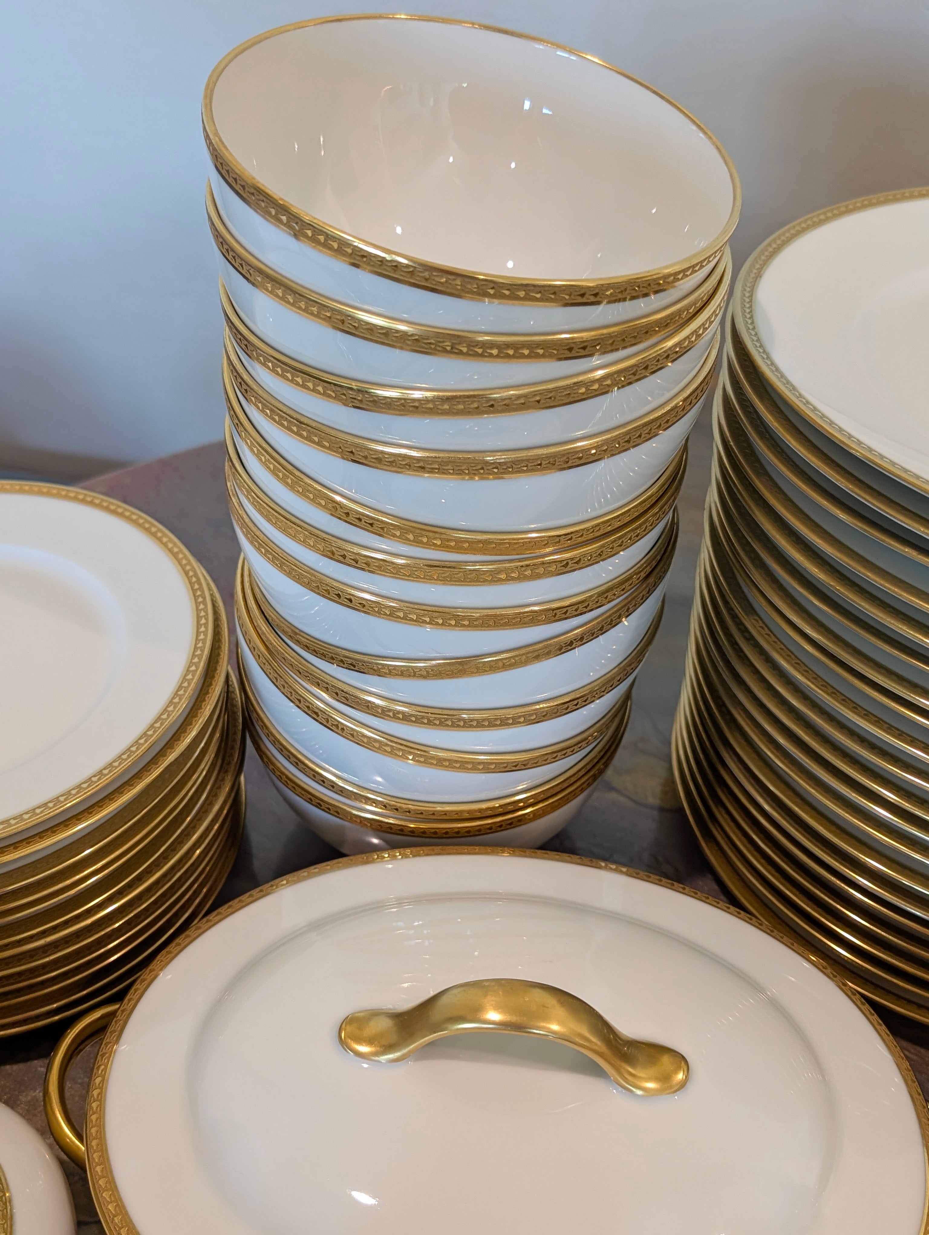 Antique Limoges W.G. & Co. 164-Piece Porcelain China Set – Gold