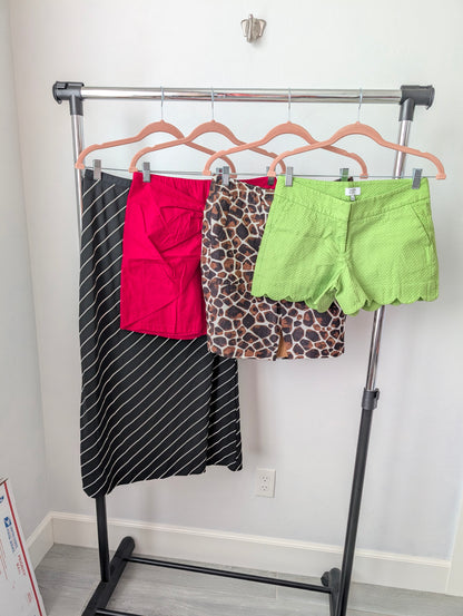 Bundle: Skirts Pink, Black, Brown & Green Shorts Size 29 Waist