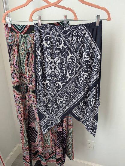 Bundle: Maxi Skirt, Midi Skirt, Neon, Denim Shorts Size 29 Waist